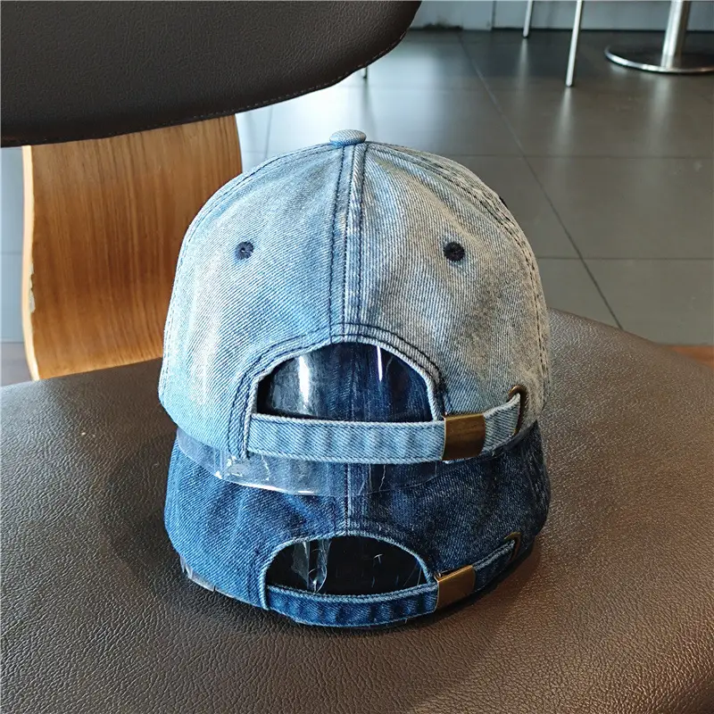 New York Embroidered Denim Baseball Cap for Men Women - Image 7