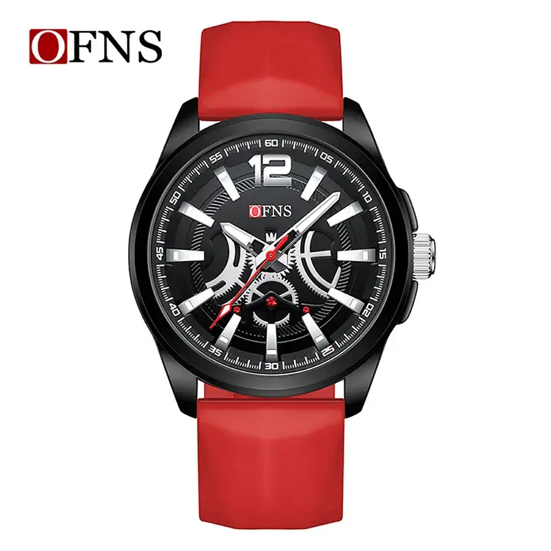 Men's Black Strap Quartz Watch with Date Display - Image 6