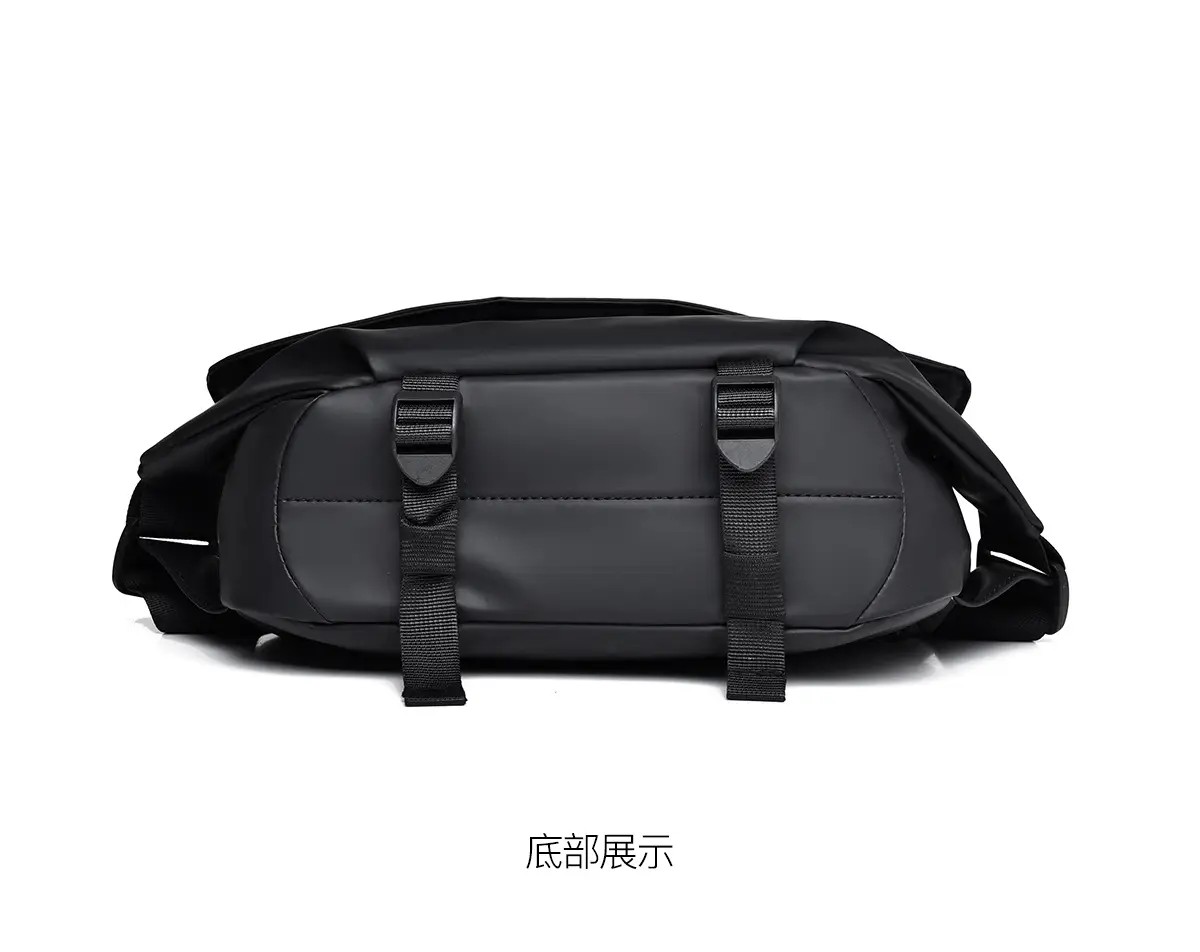 Men's Water-Resistant Crossbody Bag Black — feature 35