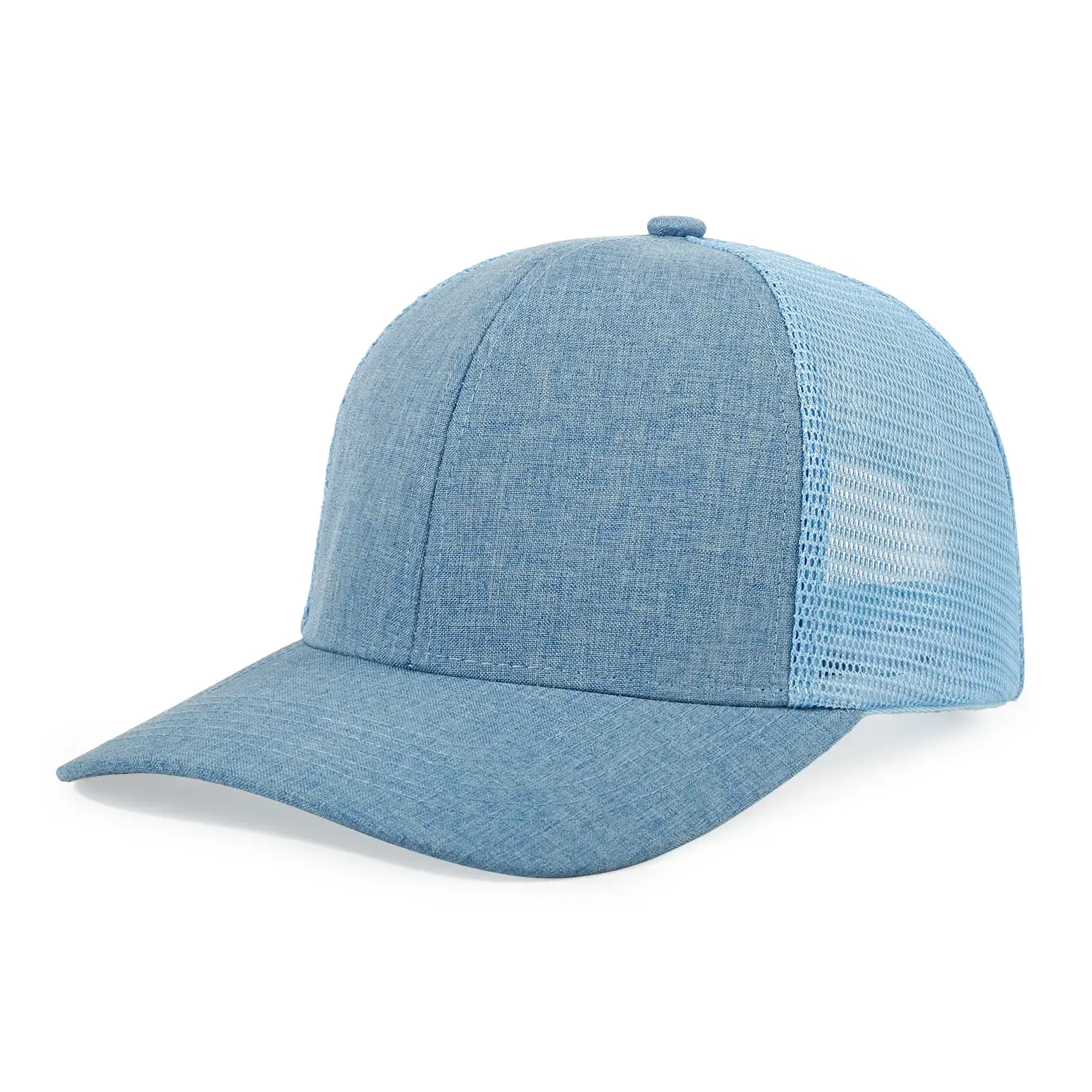 Men Blue Mesh Truck Cap Summer Sun Protection — feature 15