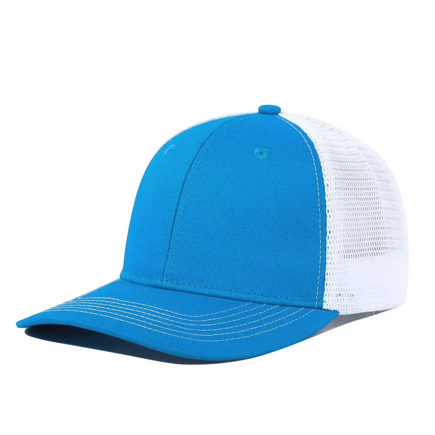 Men Blue Mesh Truck Cap Summer Sun Protection - Image 20