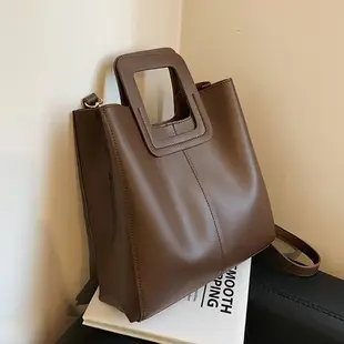 Korean Style Lazy Canvas Shoulder Bag Large Capacity Brown Tan — feature 9