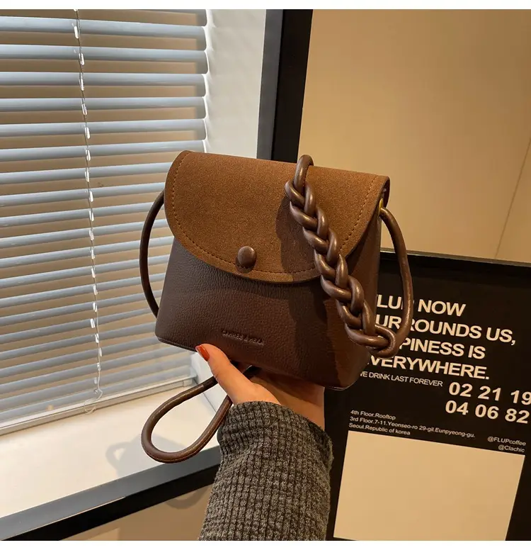 Women's Woven Leather Shoulder Bag Brown New 2024 — feature 37