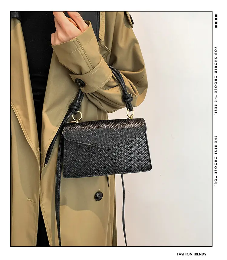 Orange Textured Shoulder Messenger Bag for Women — feature 1