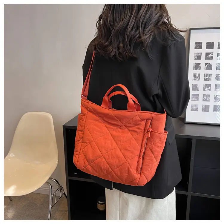 Women Quilted Shoulder Bag 2023 Black — feature 14