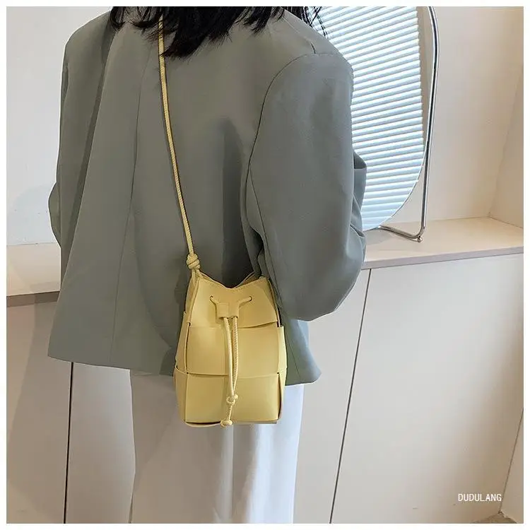 Green Drawstring Woven Mini Bag for Women — feature 16