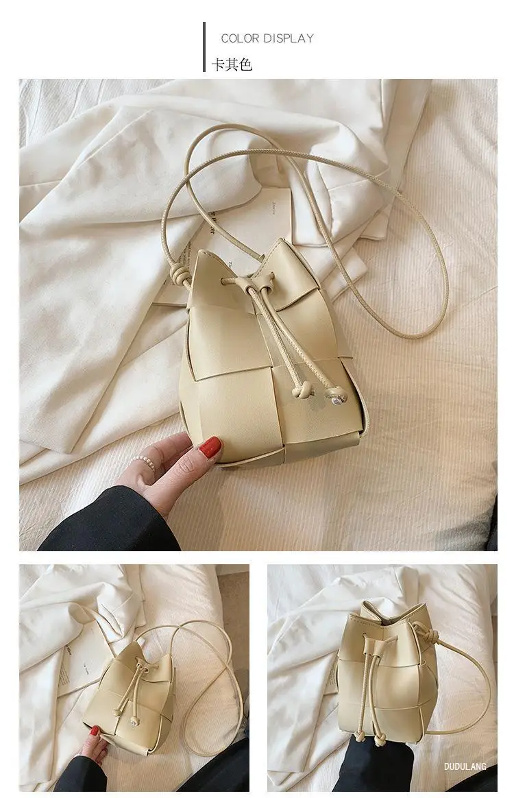 Green Drawstring Woven Mini Bag for Women — feature 20