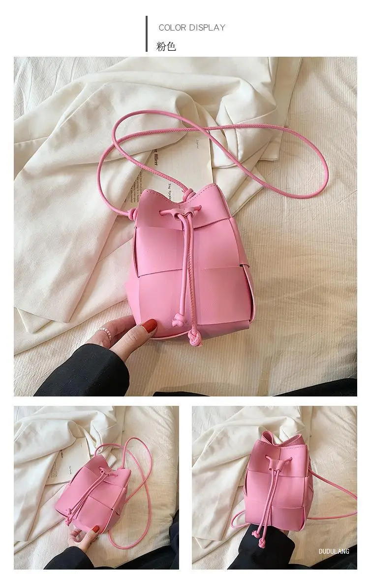 Green Drawstring Woven Mini Bag for Women — feature 23