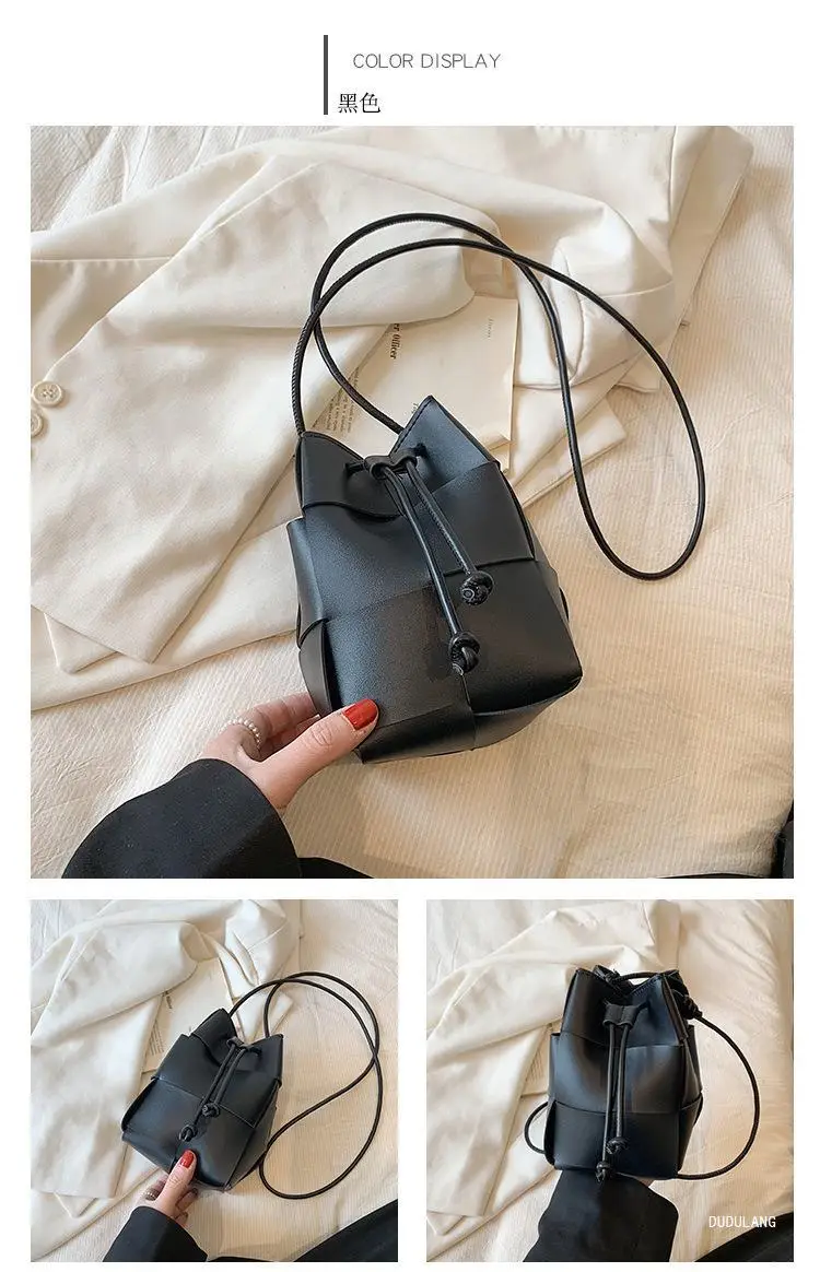 Green Drawstring Woven Mini Bag for Women — feature 24