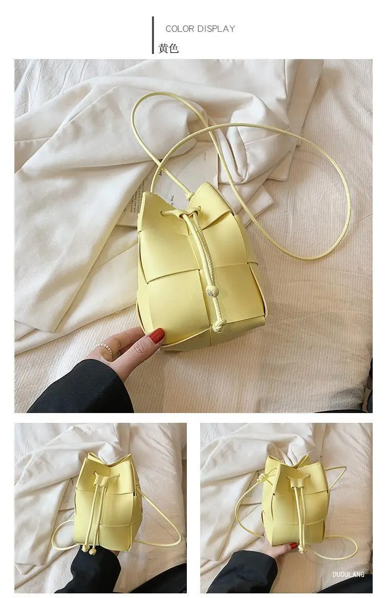 Green Drawstring Woven Mini Bag for Women — feature 26