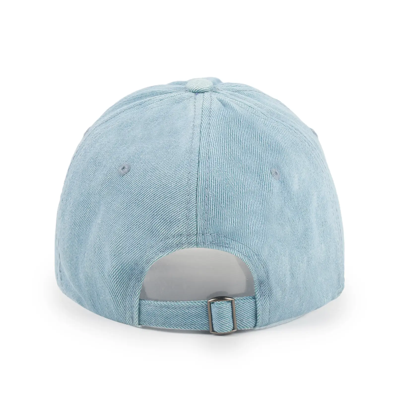 Women Denim Ripped Peaked Cap Light Blue 1998 — feature 7