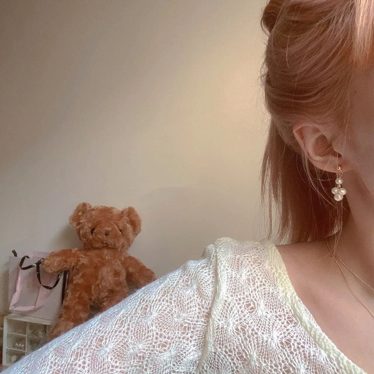 Gold Pearl Drop Earrings for Women — feature 1