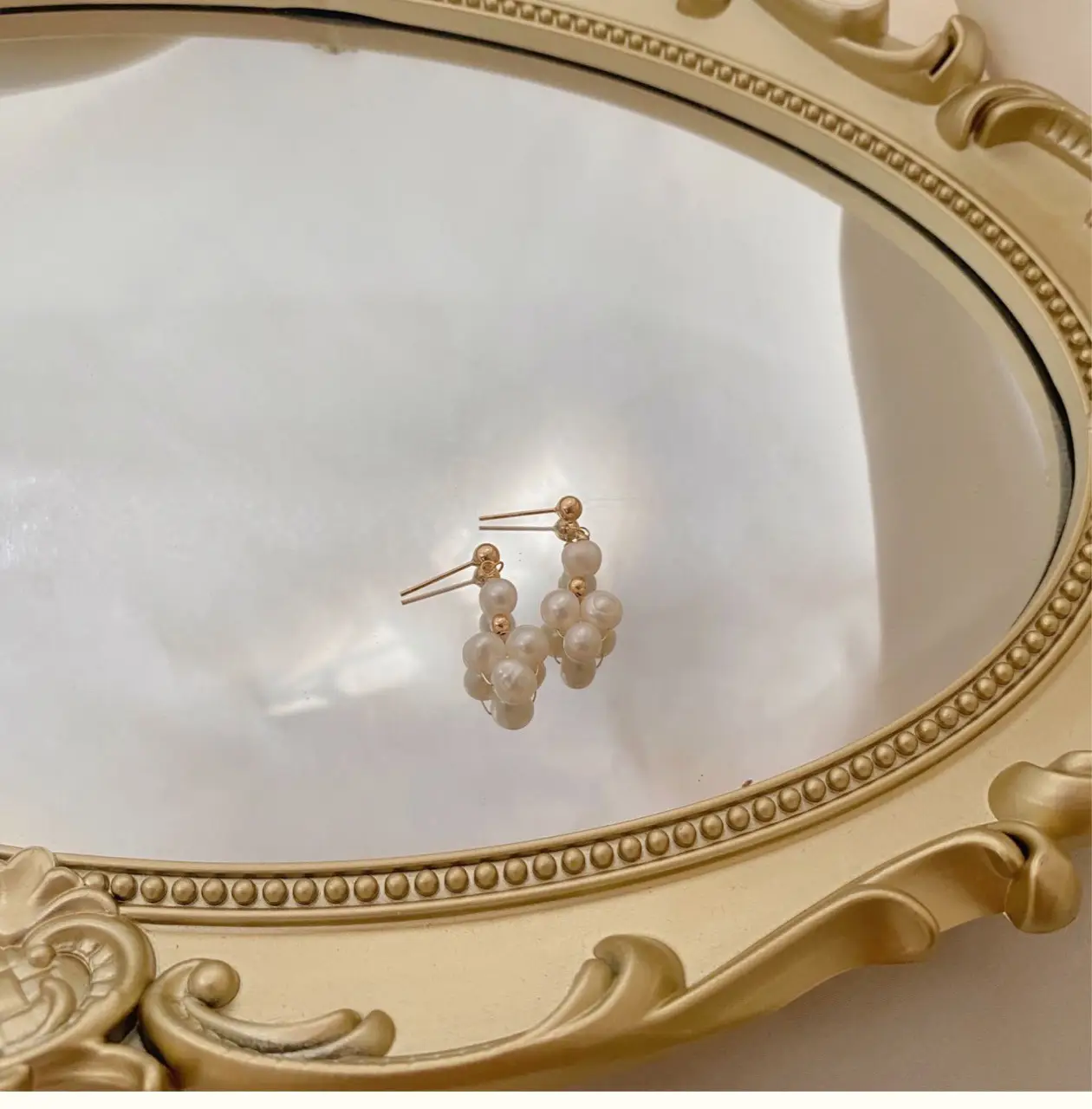 Gold Pearl Drop Earrings for Women — feature 6