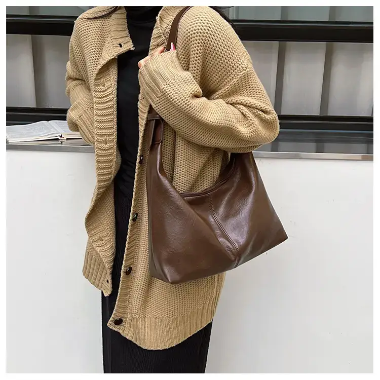 Brown Korean Style Shoulder Bag for Women 2023 — feature 16