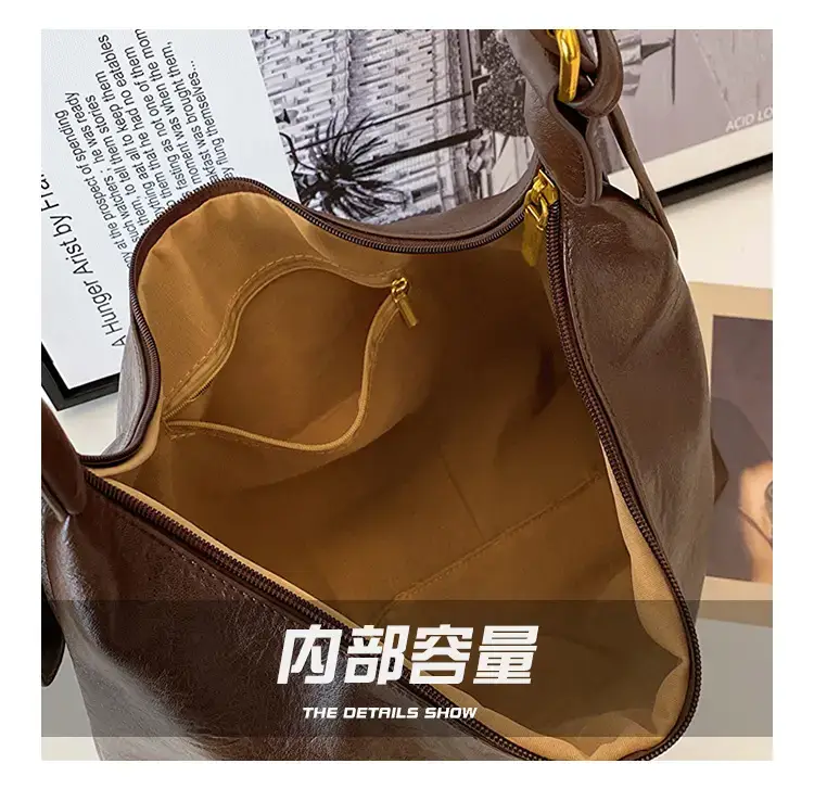 Brown Korean Style Shoulder Bag for Women 2023 — feature 7