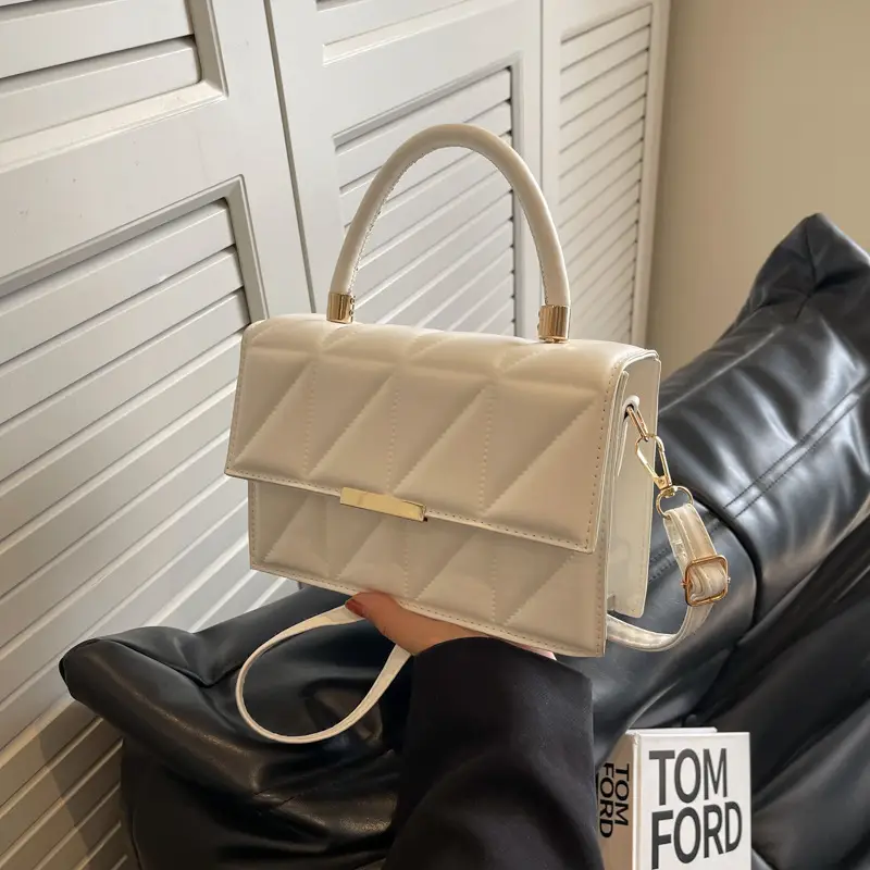 Tan Leather Shoulder Bag for Women 2023 Spring Summer - Image 2