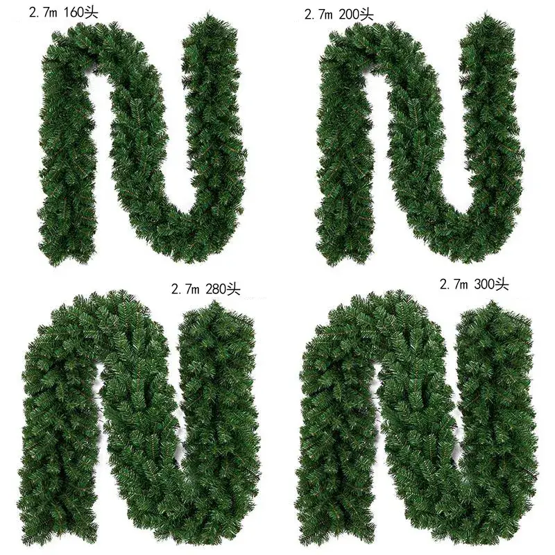 Christmas Garland Rattan Decorations 2.7m 160 Heads - Image 24