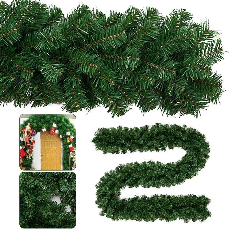 Christmas Garland Rattan Decorations 2.7m 160 Heads - Image 25