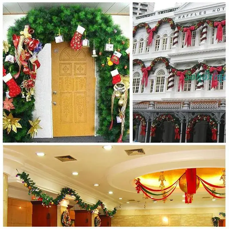 Christmas Garland Rattan Decorations 2.7m 160 Heads - Image 27