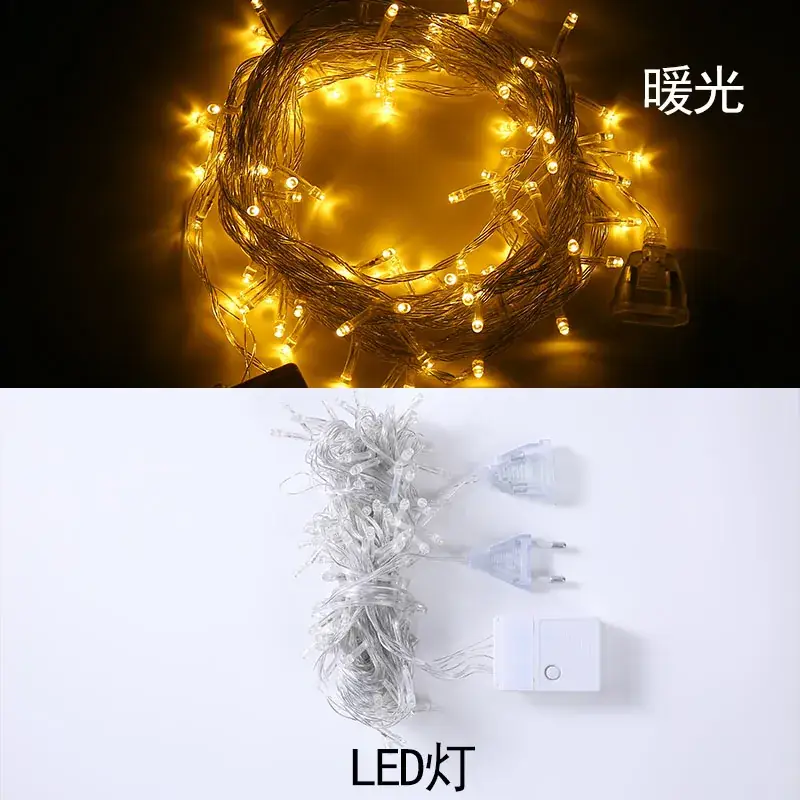 Christmas Garland Rattan Decorations 2.7m 160 Heads - Image 19