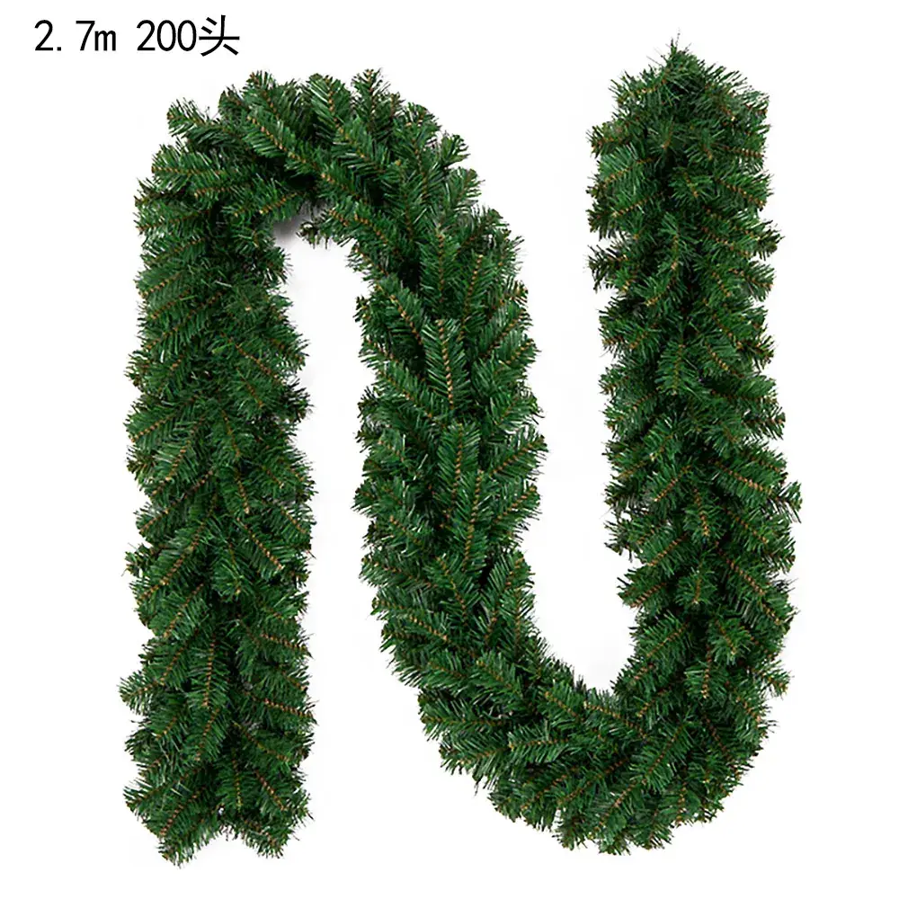 Christmas Garland Rattan Decorations 2.7m 160 Heads - Image 2