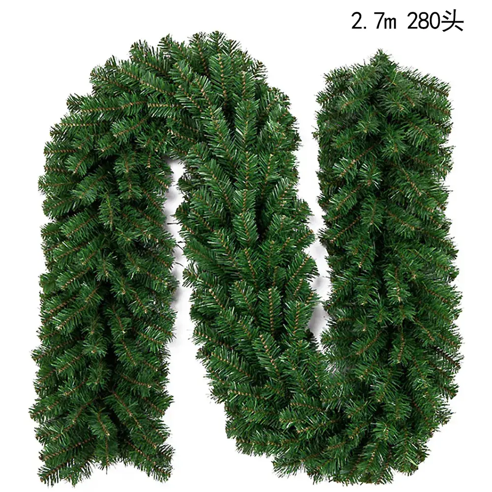 Christmas Garland Rattan Decorations 2.7m 160 Heads - Image 3