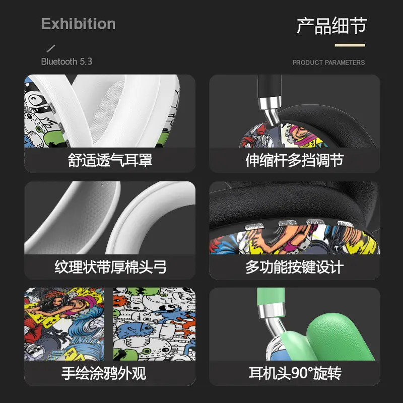 Over-Ear Bluetooth Headphones with Customized Design - Image 8
