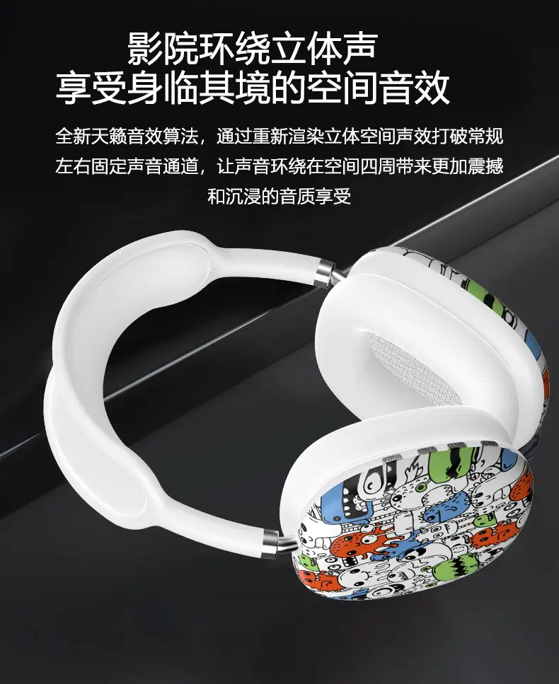 Over-Ear Bluetooth Headphones with Customized Design β feature 11