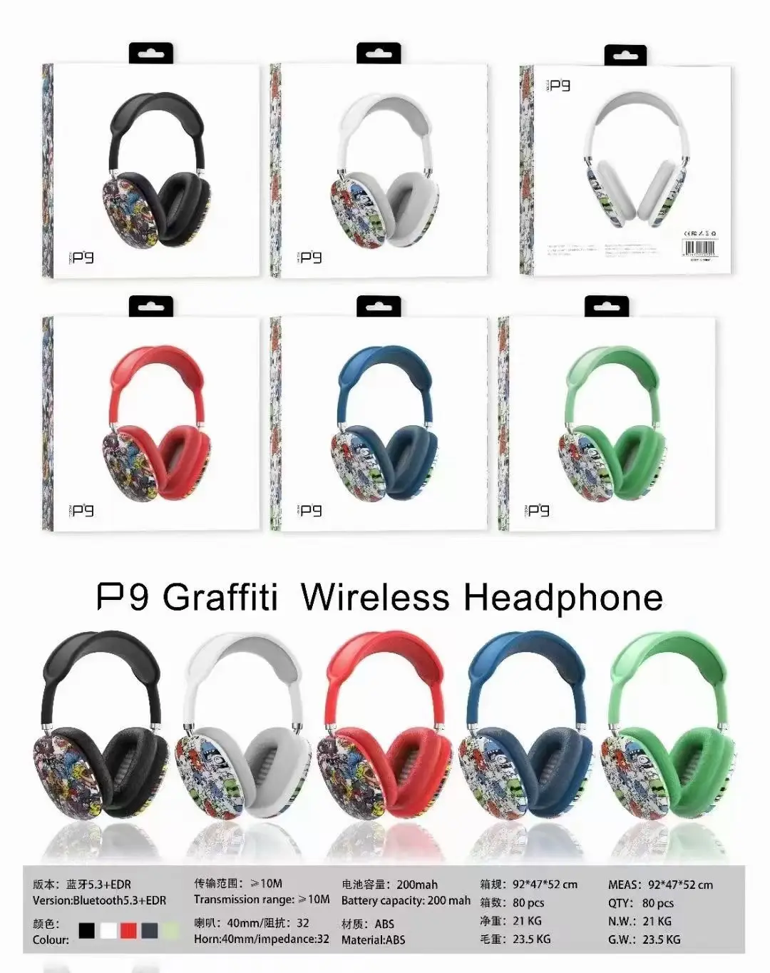 Over-Ear Bluetooth Headphones with Customized Design β feature 17