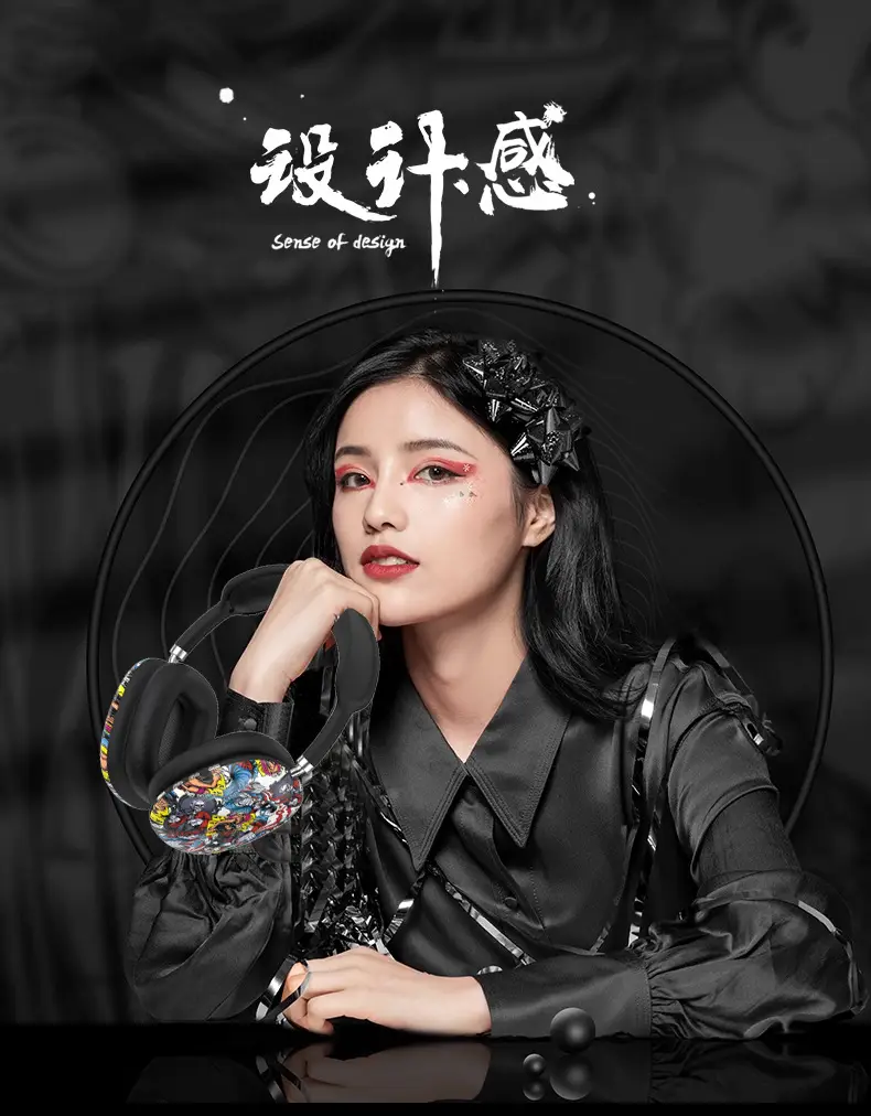 Over-Ear Bluetooth Headphones with Customized Design β feature 3