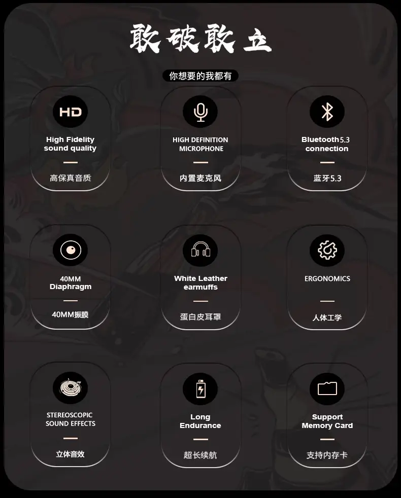 Over-Ear Bluetooth Headphones with Customized Design β feature 4