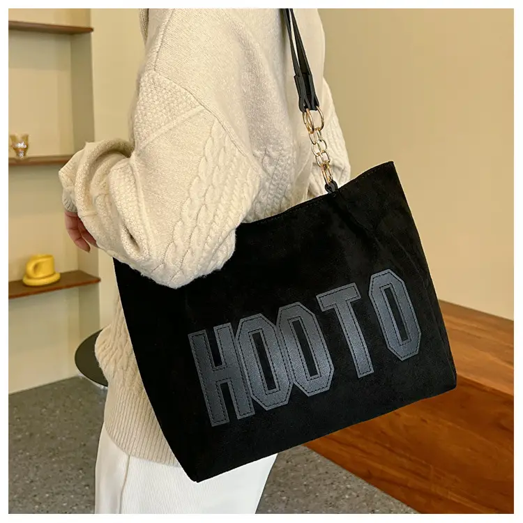 Winter Letter Print Shoulder Bag for Women — feature 11