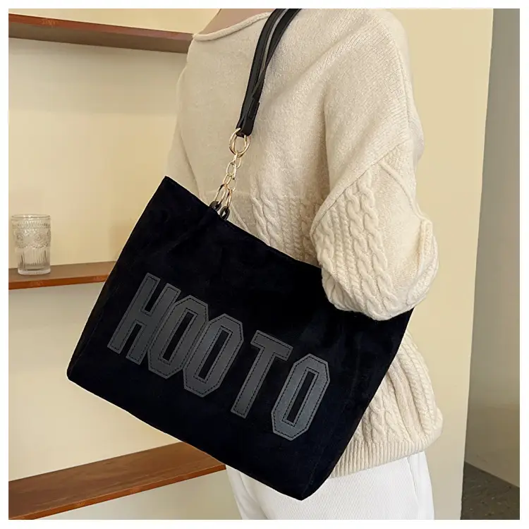 Winter Letter Print Shoulder Bag for Women — feature 12
