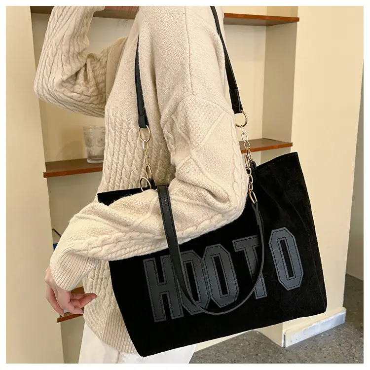 Winter Letter Print Shoulder Bag for Women — feature 13