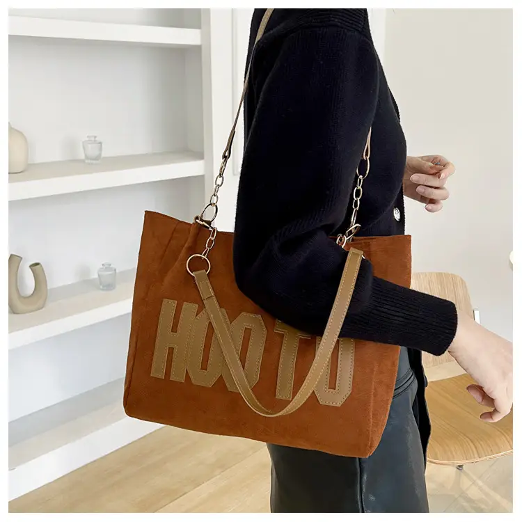 Winter Letter Print Shoulder Bag for Women — feature 21