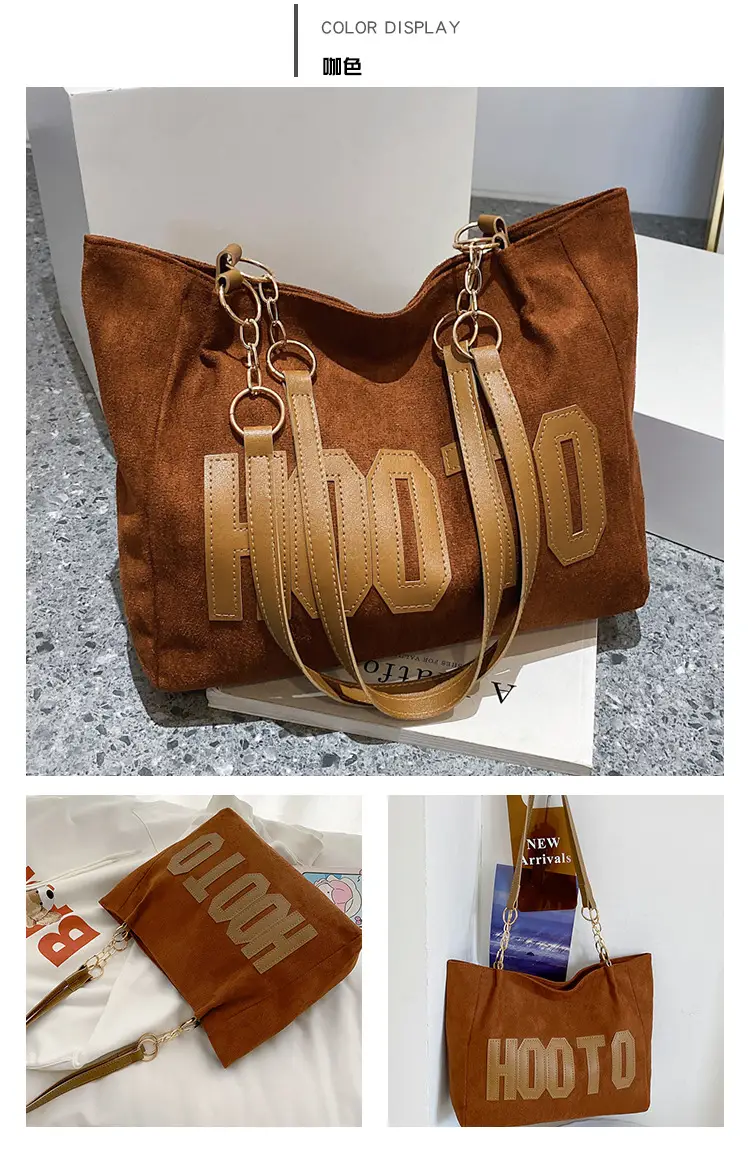 Winter Letter Print Shoulder Bag for Women — feature 28