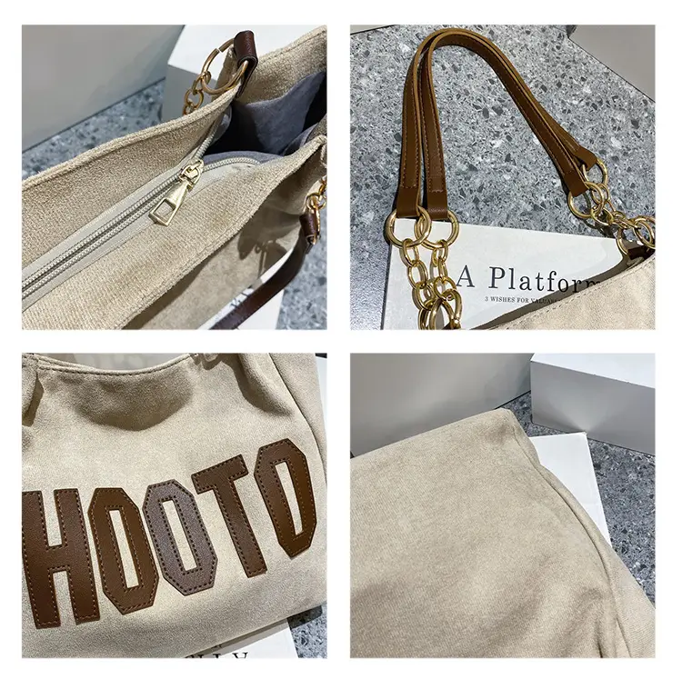 Winter Letter Print Shoulder Bag for Women — feature 9
