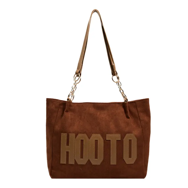 Winter Letter Print Shoulder Bag for Women - Image 2