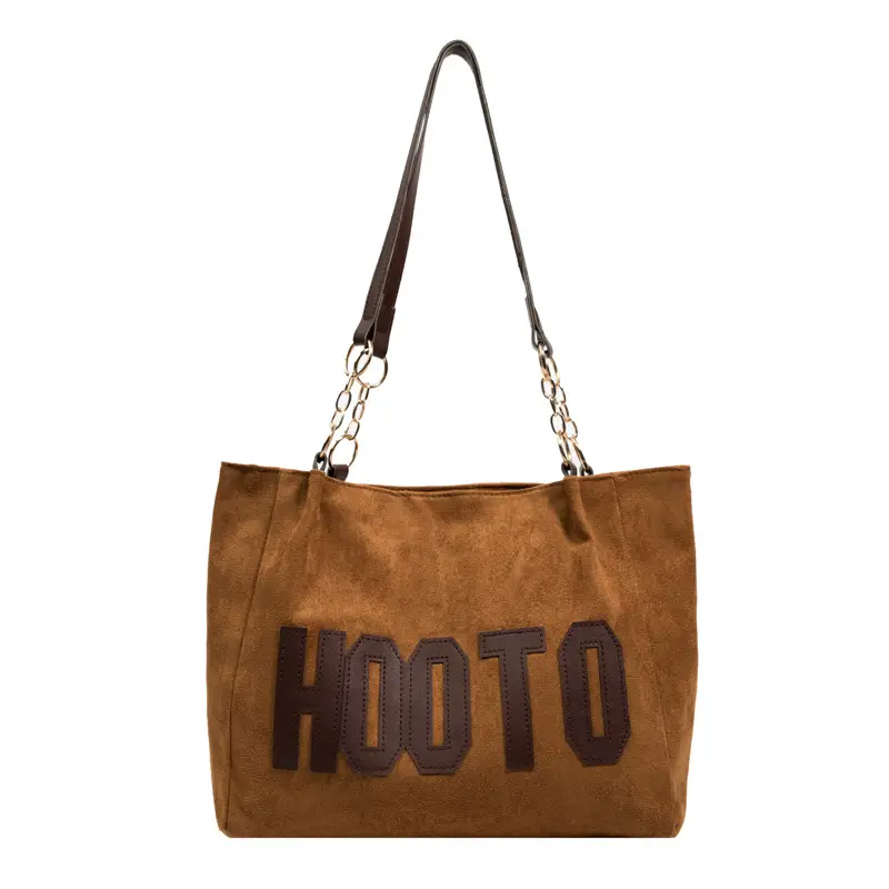 Winter Letter Print Shoulder Bag for Women - Image 3