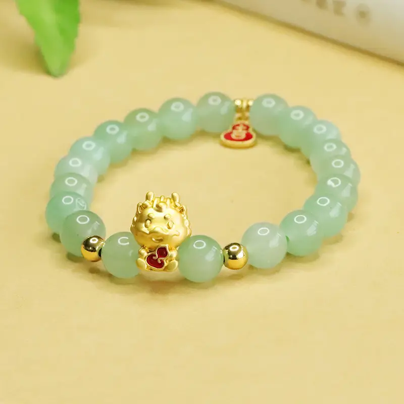 Aiyu Natural Aventurine Dragon Zodiac Bracelet