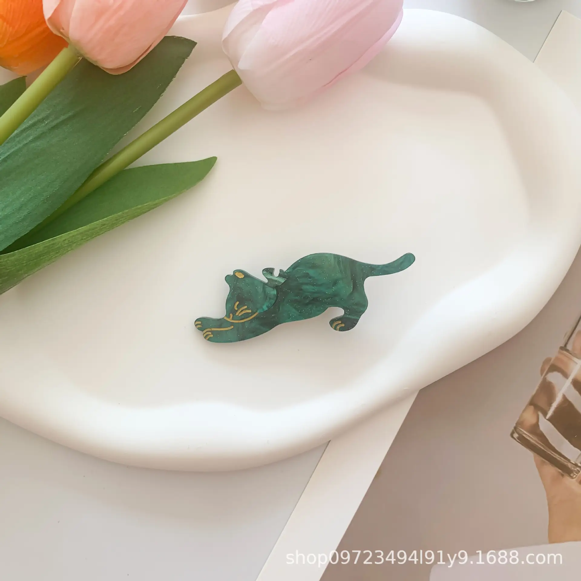 Dinosaur Hairpin Set Purple Blue 3D Design — feature 10