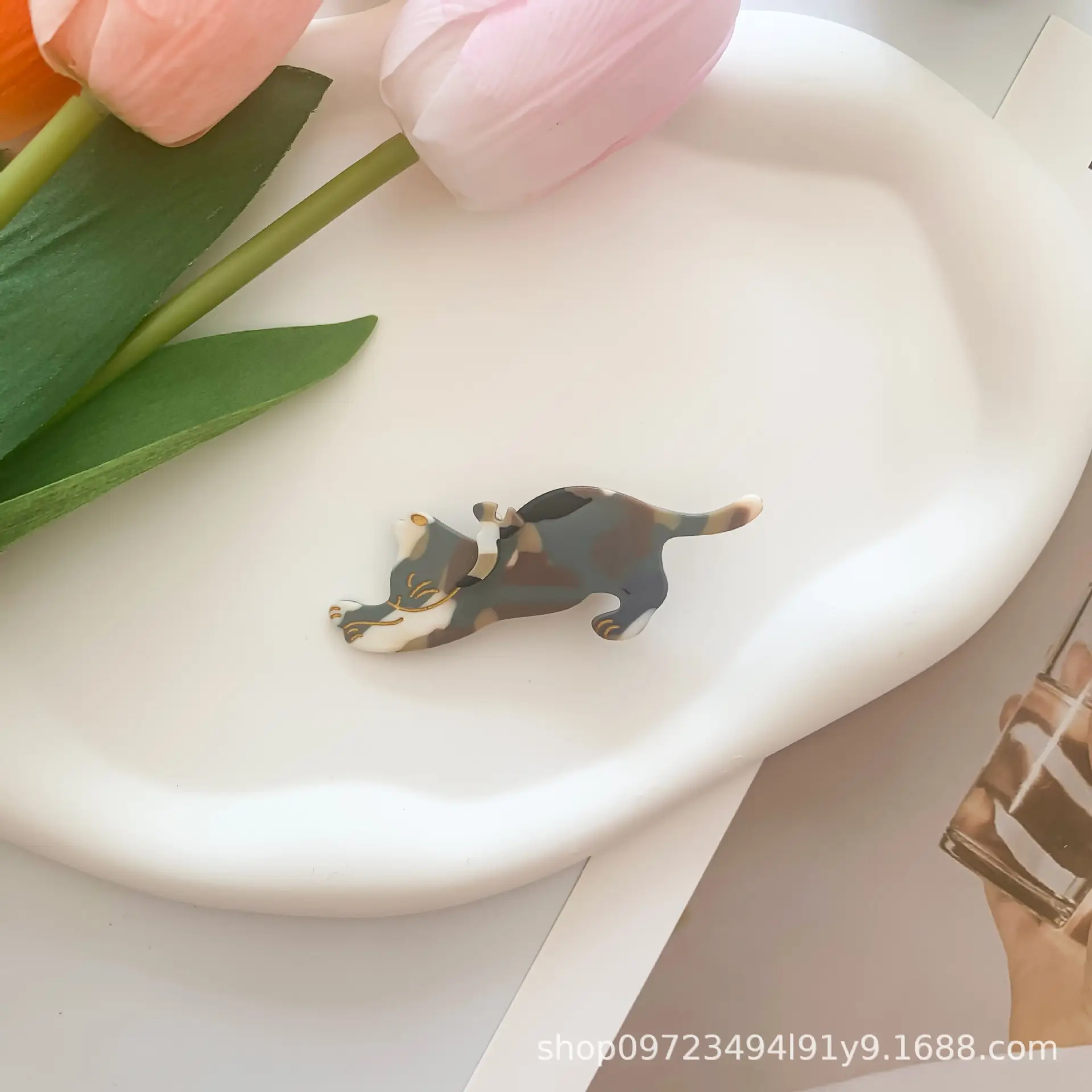 Dinosaur Hairpin Set Purple Blue 3D Design — feature 6