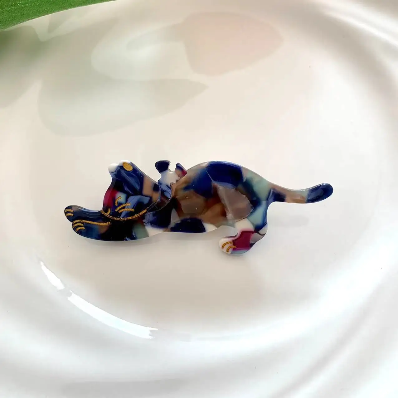 Dinosaur Hairpin Set Purple Blue 3D Design - Image 14
