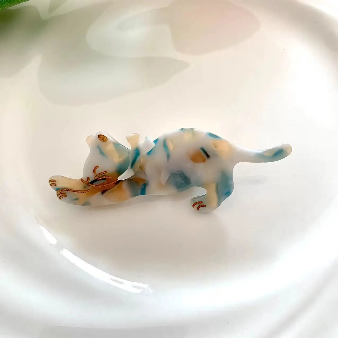 Dinosaur Hairpin Set Purple Blue 3D Design - Image 18