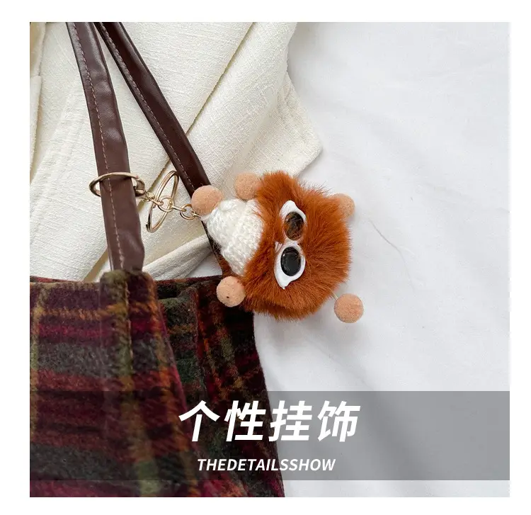 Korean Plaid Shoulder Bag Women Winter 2023 — feature 5