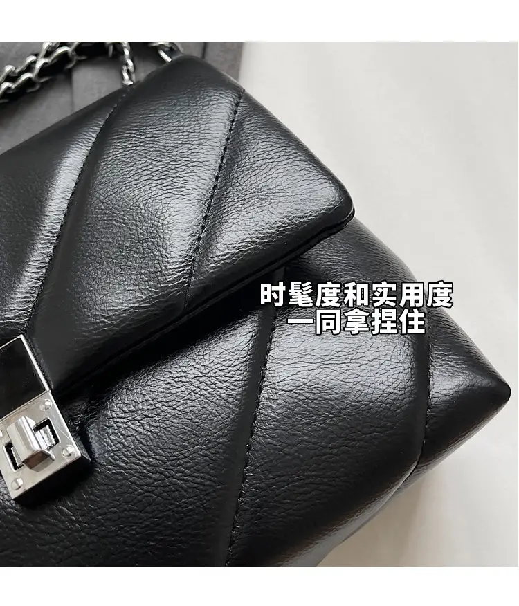 Lingge Chain Women's White Crossbody Bag 2023 — feature 5
