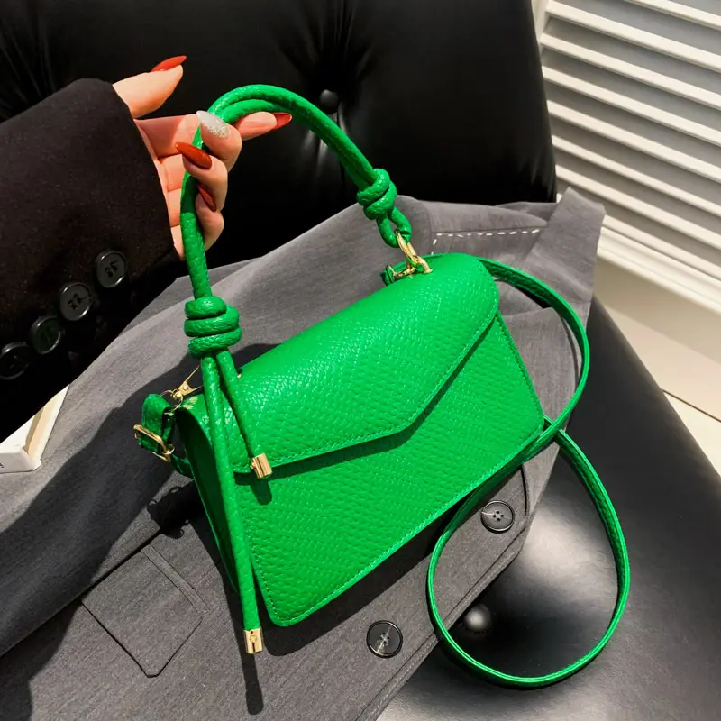 Black Textured Shoulder Bag for Women 2023 - Image 5