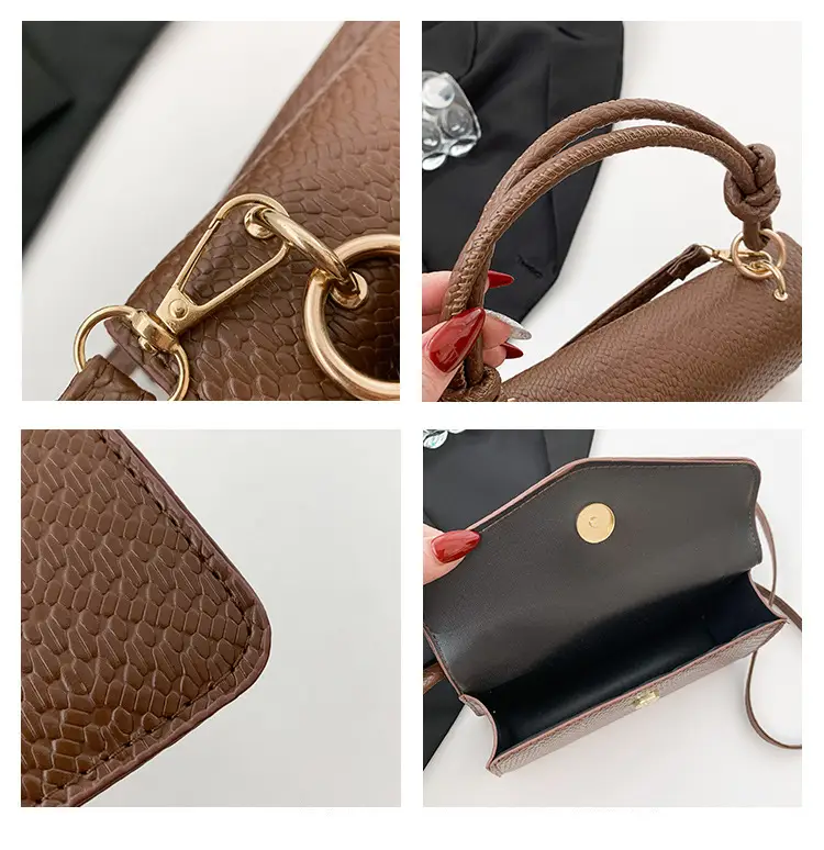 Black Textured Shoulder Bag for Women 2023 — feature 9