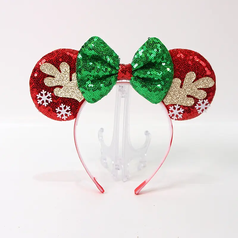 Red Deer Antlers Headband for Kids Adults Christmas Decor - Image 31