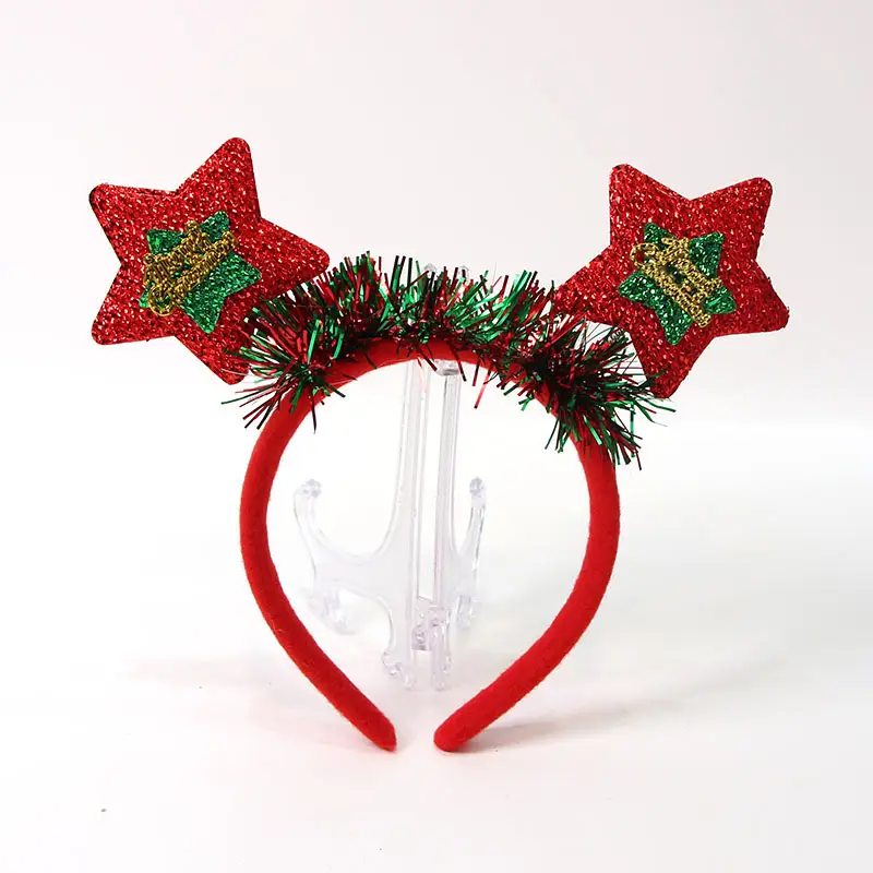 Red Deer Antlers Headband for Kids Adults Christmas Decor - Image 13